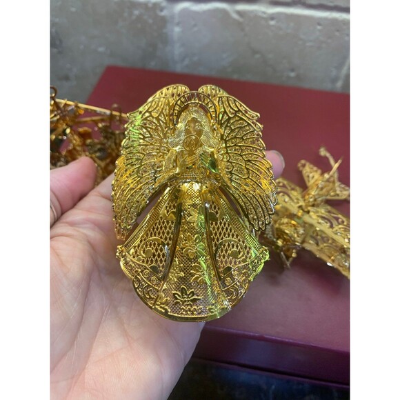 Danbury Mint 2007 23K Gold Electroplated Ornaments w Box 11 Total EUC - Picture 8 of 12